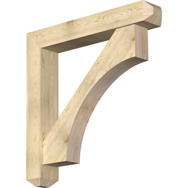 Ekena Millwork Westlake Craftsman Rough Sawn Bracket w/ Offset Brace, Douglas Fir, 8"W x 48"D x 48"H BKT0806X48X48WTL04RDF - main